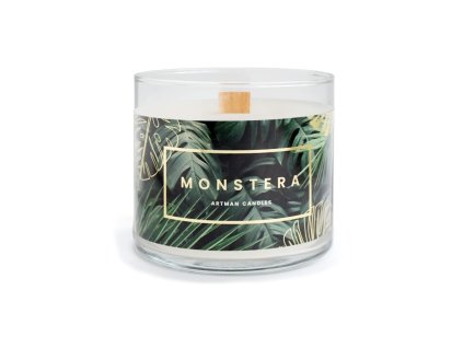 MONSTRERA small glass green 400g