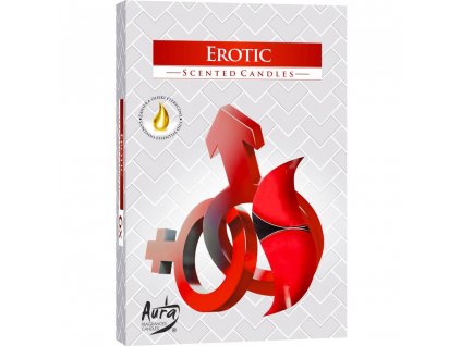 Sviečka čajová 6ks Erotic