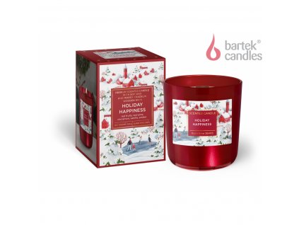 Winter time Holidy Happines sviečka v skle 150g