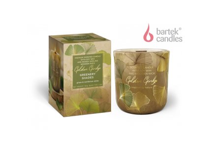 GOLDEN GINKO 150g sviečka v skle Bartek