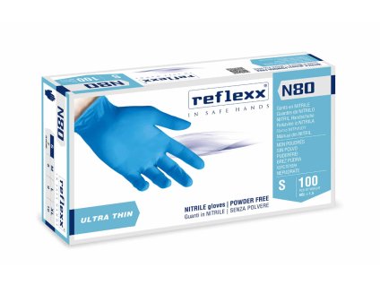 Nitrilové rukavice modré ultra tenké