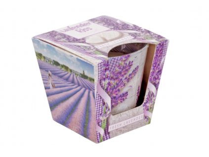 LAVENDER KISS 115g sviečka v skle Bartek