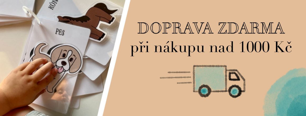 Doprava zdarma při nákupu nad 1000 Kč