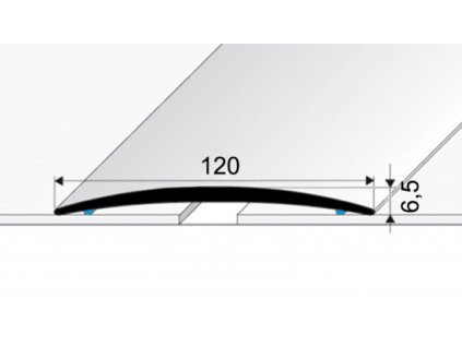 Přechodový profil 120 mm - oblý, samolepicí