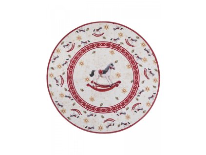 kusovy koberec villeroy boch toy s delight 106275 cream red kruh 1