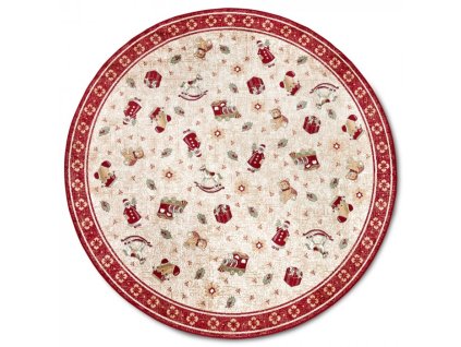 kusovy koberec villeroy boch toy s delight 106217 red multicolor kruh 4