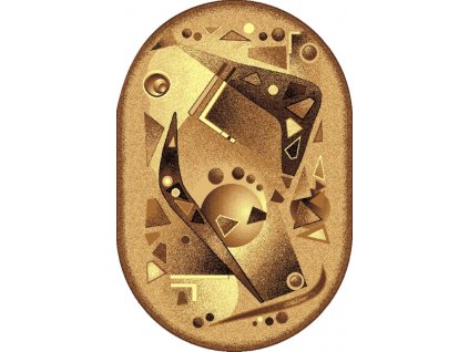 Oválný kusový koberec Gold 311-12o (Rozměr 80 x 150)