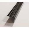 Schodový profil 24,5x20mm, černá F16, 300cm