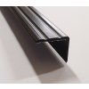 Schodový profil 24,5x20mm, černá F16, 300cm
