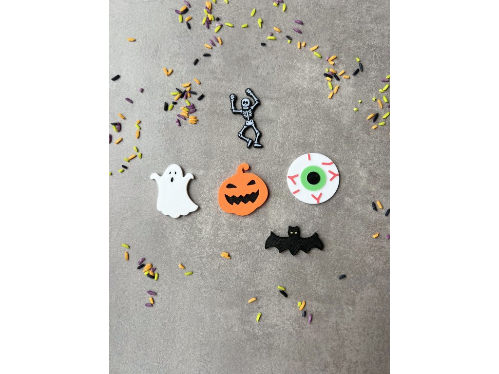 Halloween (barevný mix z PLA 10 ks)