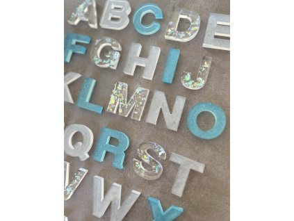 Senza abeceda z pryskyřice "zimní"