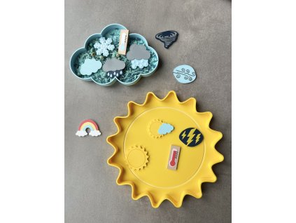 Smyslové tácy "sluníčko a mráček"