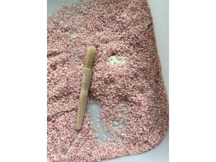 Dřevěný štětec kulatý 19 cm