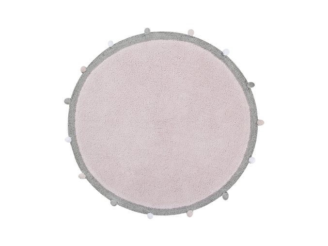 Pro zvířata: Pratelný koberec Bubbly Soft Pink kruh