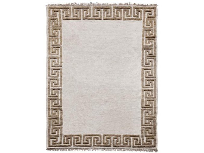 Ručně vázaný kusový koberec Greek DESP P86 Ivory White Antique Mud