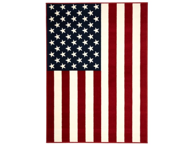 Kusový koberec American flag zrcadlově