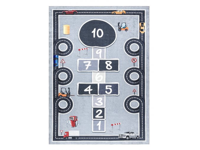 Dětský kusový koberec Bambino 2279 Hopscotch grey