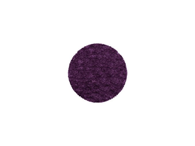 Kusový koberec Fluffy Shaggy 3500 lila kruh