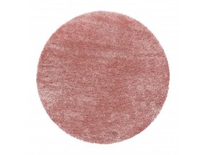 Kusový koberec Brilliant Shaggy 4200 Rose kruh