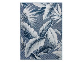 Kusový koberec Botanic 65242 Feathers navy – na ven i na doma