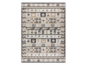 Kusový koberec Cooper Sisal Aztec 22218 ecru/black – na ven i na doma