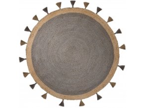 Kusový koberec Lunara Grey kruh – na ven i na doma