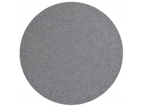 Kusový koberec Braided 105551 Light Grey kruh – na ven i na doma
