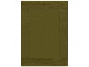 Kusový ručně tkaný koberec Tuscany Textured Wool Border Green