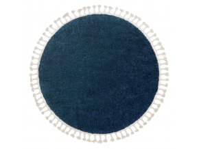 Kusový koberec Berber 9000 navy kruh