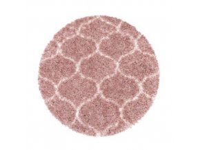 Kusový koberec Salsa Shaggy 3201 rose kruh