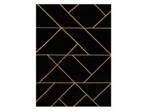 Kusový koberec Emerald geometric 1012 black and gold