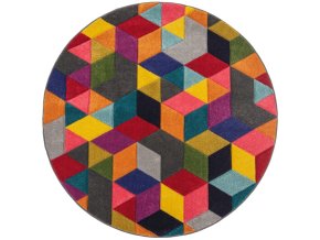 Kusový koberec Spectrum Dynamic Multi kruh
