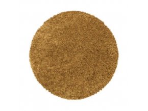 Kusový koberec Sydney Shaggy 3000 gold kruh