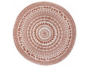 Kusový koberec Twin Supreme 105427 Coron Cayenne kruh – na ven i na doma