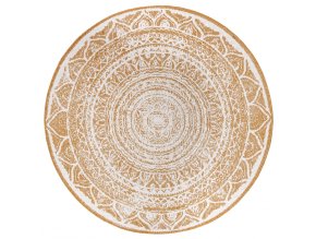 Kusový koberec Twin Supreme 105799 Ochre kruh – na ven i na doma