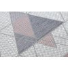 Kusový koberec Sion Sisal Triangles B3006A ecru/pink – na ven i na doma