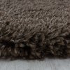 Kusový koberec Fluffy Shaggy 3500 brown kruh