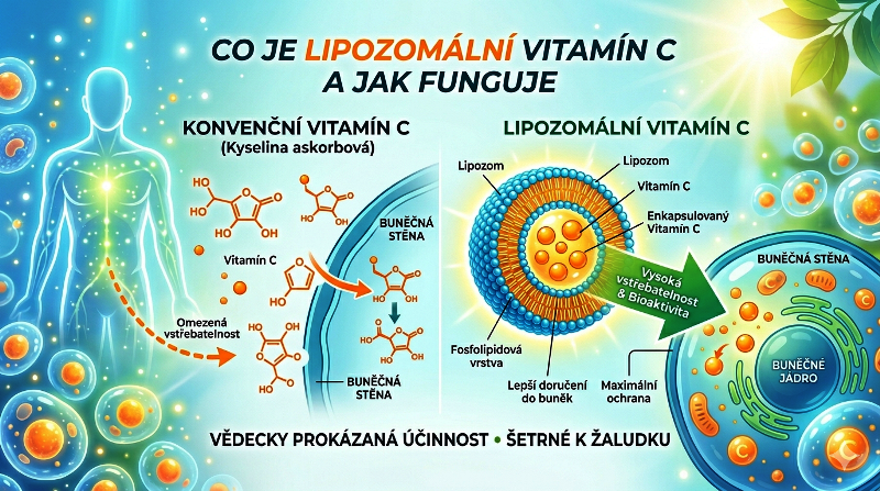 Co je lipozomální vitamín C a jak funguje