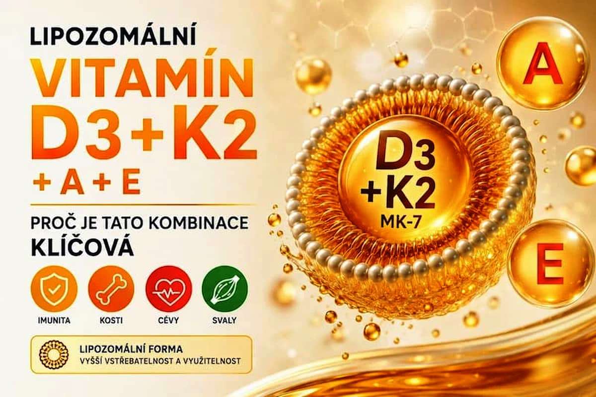 Lipozomální vitamín D3+K2: proč je kombinace klíčová a jak ji vybrat