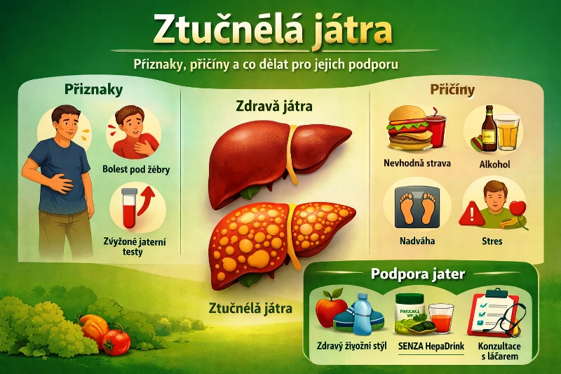 Ztučnělá játra: příznaky, příčiny a co dělat pro jejich podporu