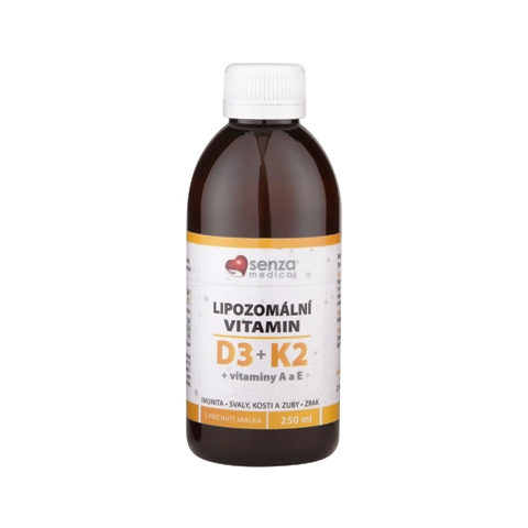 SENZA Lipozomální vitamín D3K2 + A a E | tekutý sirup 250ml