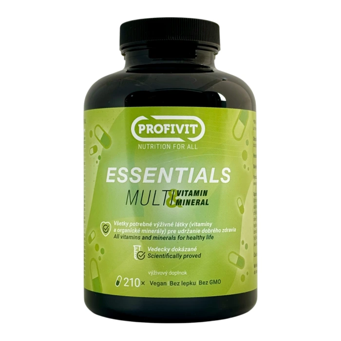 Profivit Essentials | Komplex vitamínů a minerálů | 210 kapslí