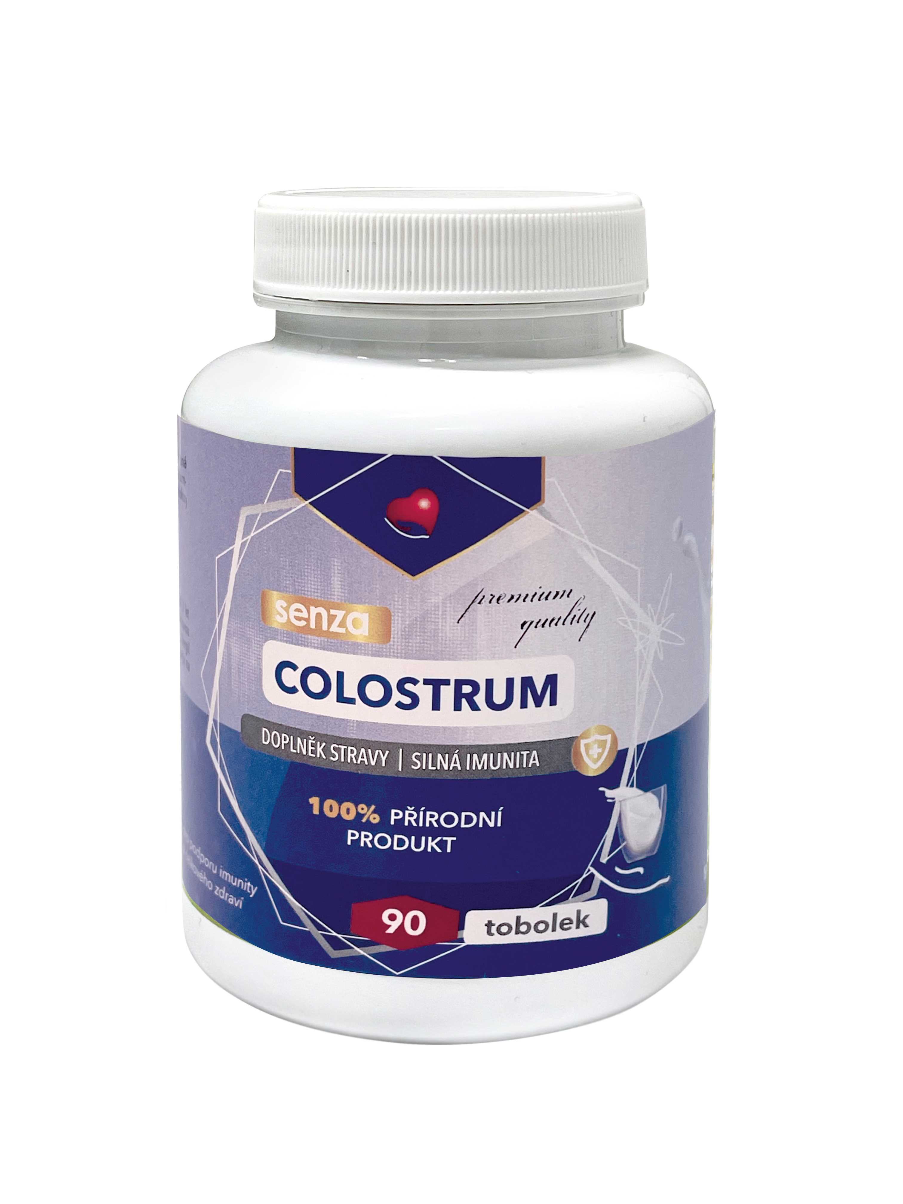 SENZA Colostrum lyofilizované – mlezivo z české farmy | 90 kapslí