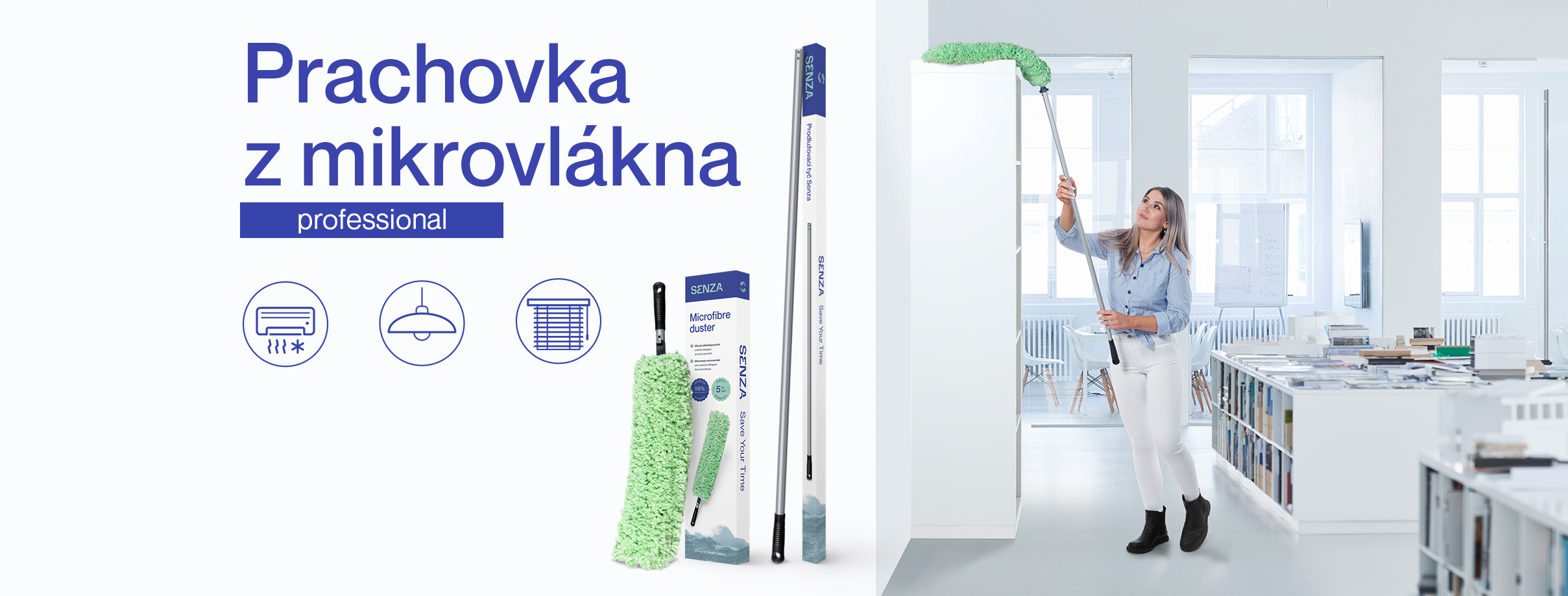 Prachovka z mikrovlákna Senza