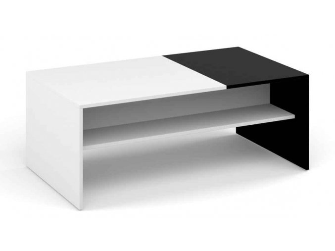 Konferenční stolek BELT bílá/černá
