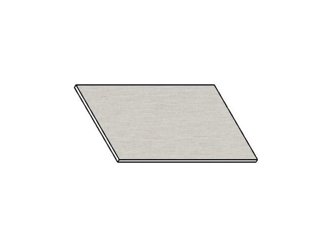 Kuchyňská pracovní deska 60 cm - aluminium mat