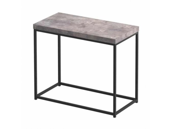 Příruční stolek TENDER - černá / beton