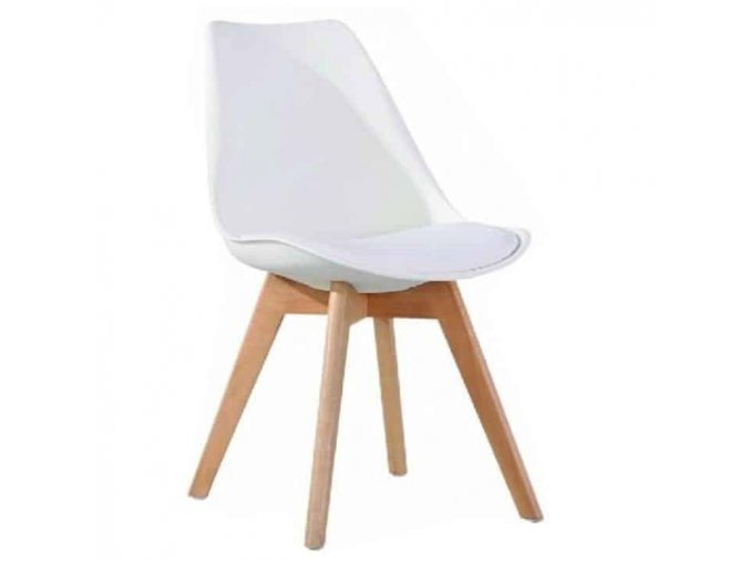 Jídelní židle BALI 2 NEW - bílá / buk