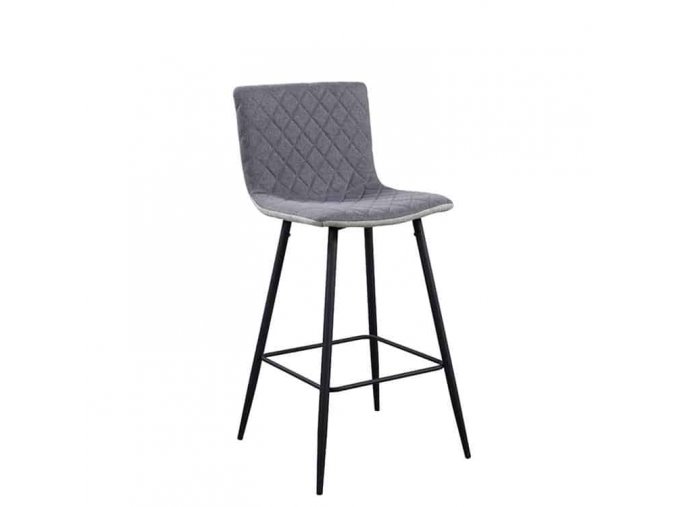 Barová židle TORANA - světle šedá/šedá/černá