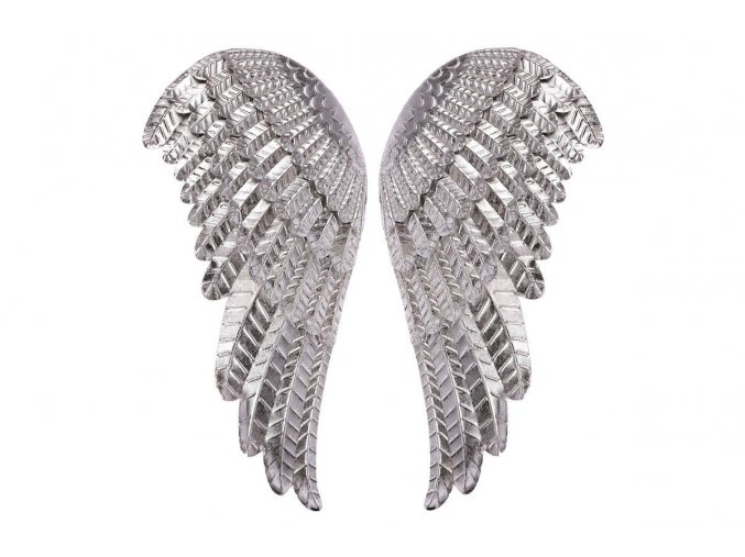 Křídla andělská z kovu - stříbrná FB-1481